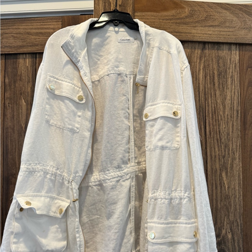 Calvin Klein Cream Textured Shirt